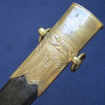 British 1827 Pattern Naval Flag Officers Sword with Andrea Ferrara Broadsword Blade 21